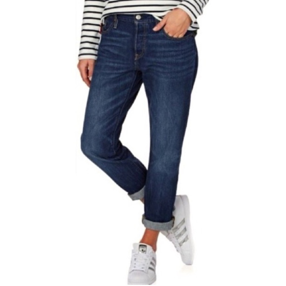 Levi’s 501 CT Customized And Tapered Womens Dark Wash Jeans